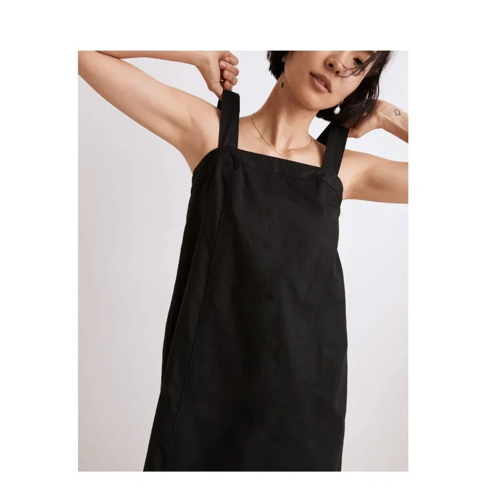 Madewell Black Midi Dress - Picture 2 of 8